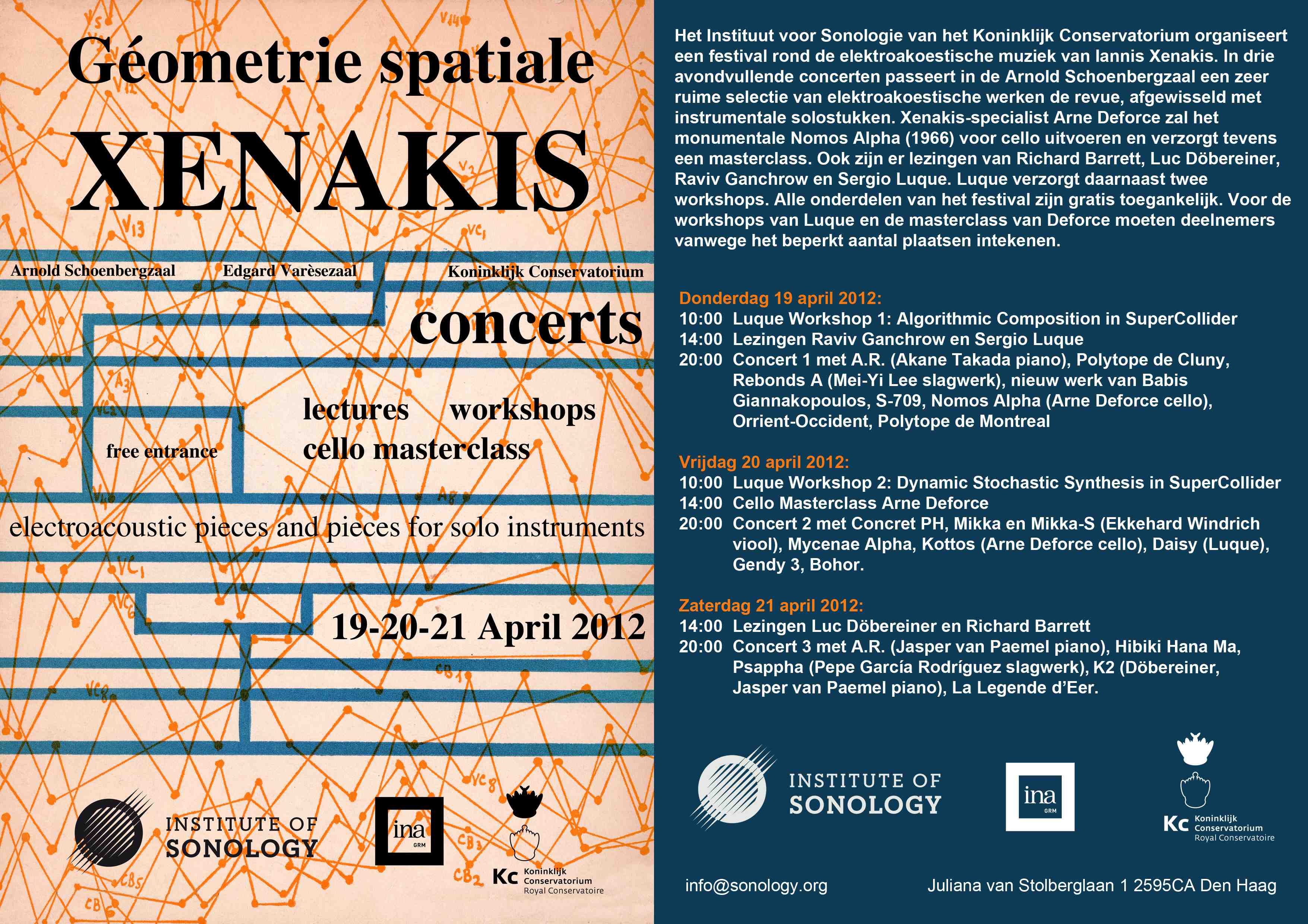 Institute of Sonology - Xenakis Festival